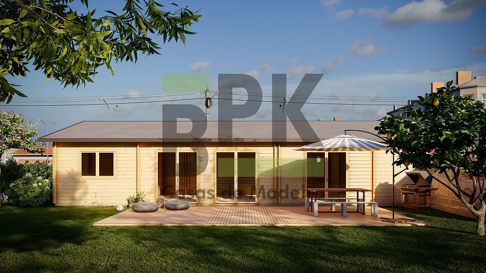 Casa de madeira BPK1422 - 103m²
