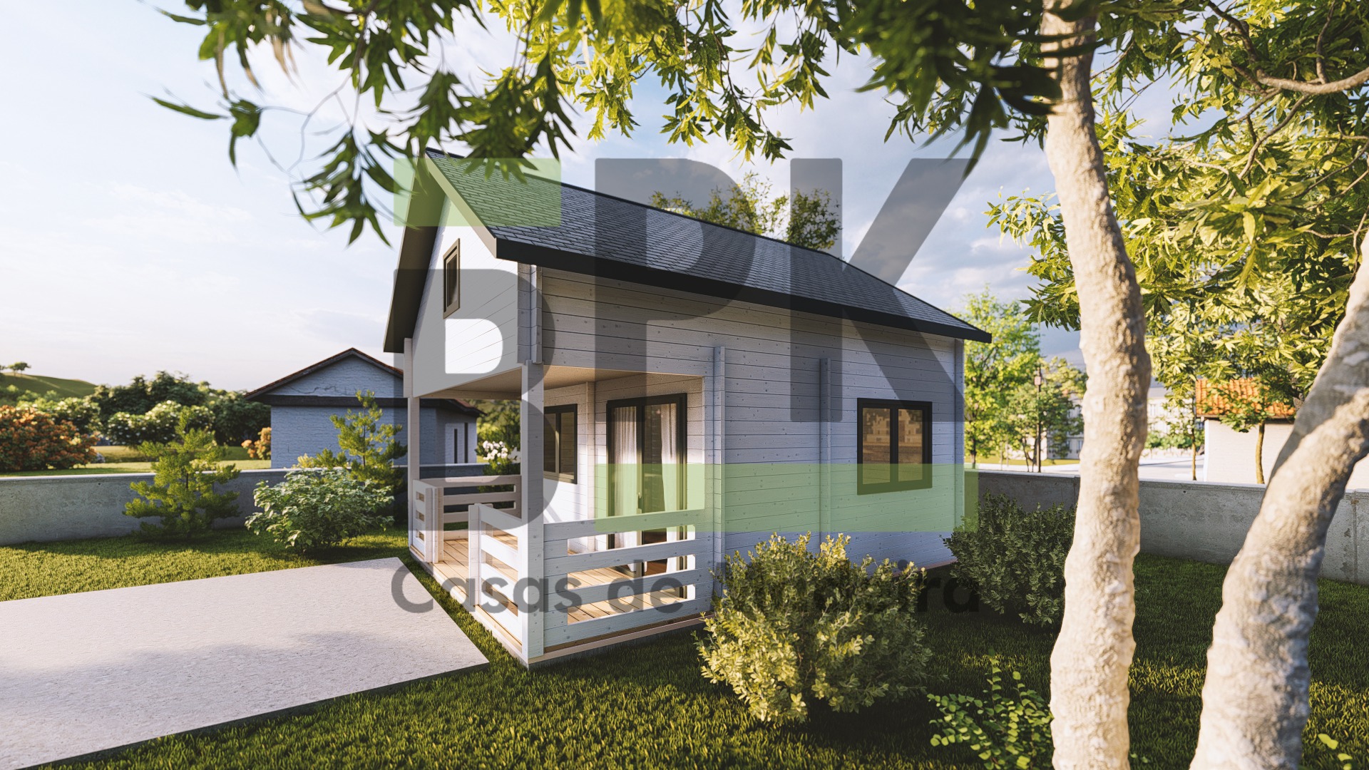 Casa de Madeira BPK170 – 28m² + 28m²